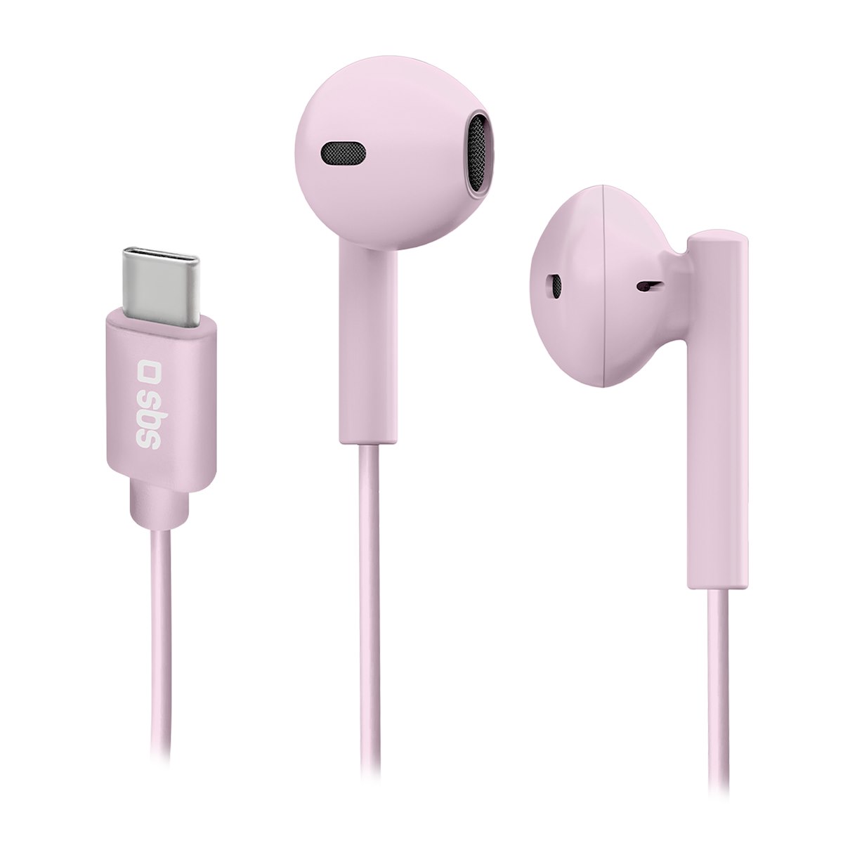 SBS TEEARTYCMIX65P Cuffie Auricolari Con Microfono Type C Rosa