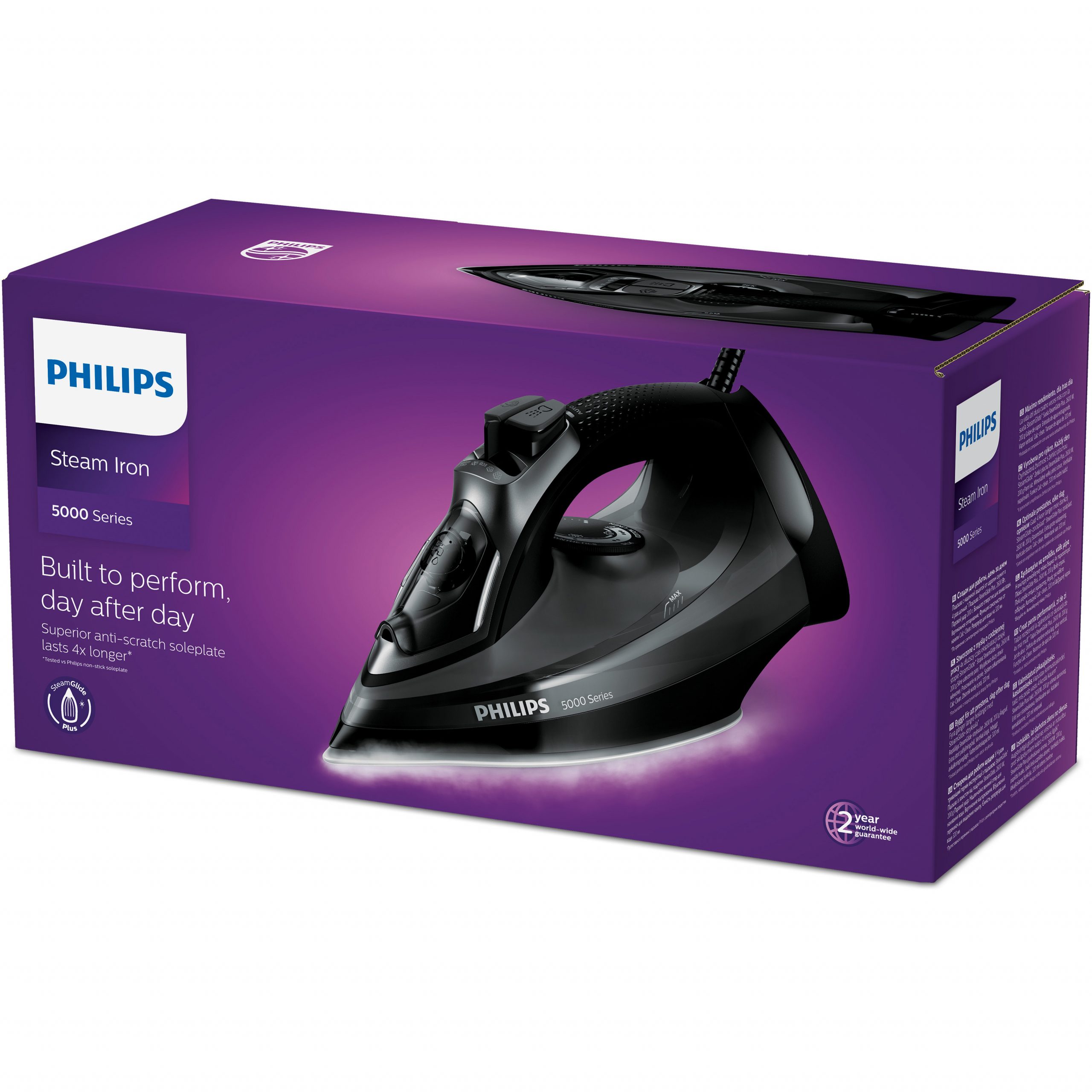 Philips Steam Iron DST5040 Nero Ferro a Vapore 2600W Piastra SteamGlide Plus - Image 10