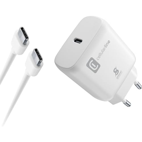 CELLULAR LINE ACHSMKITC2CPD25WW Kit Caricabatterie Rete Samsung C2C 25W Bianco
