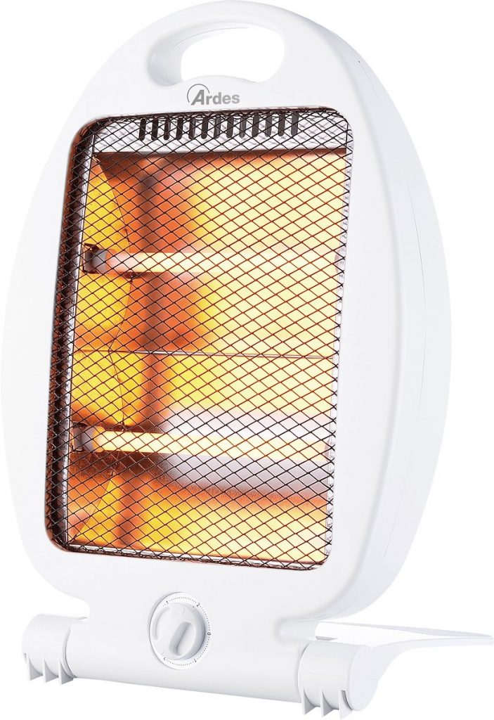ARDES AR435C Stufa Quarzo 800W Due Elementi Due Livelli Potenza Flexo Mini
