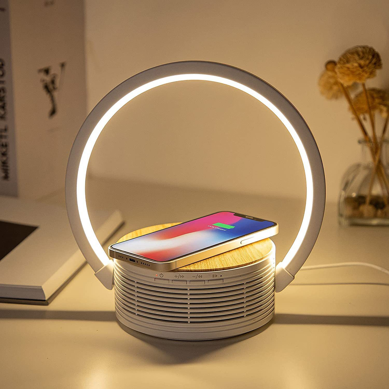 Majestic LL506BTWI Lampada da Tavolo con Speaker e Base di Ricarica - Image 7