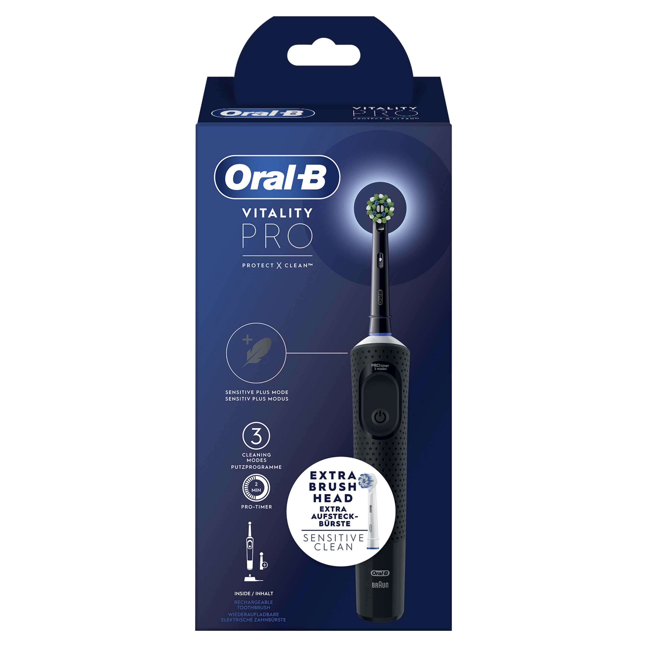 Oral-B Vitality Pro Nero Spazzolino Elettrico con Tecnologia di Pulizia 2D - Image 4
