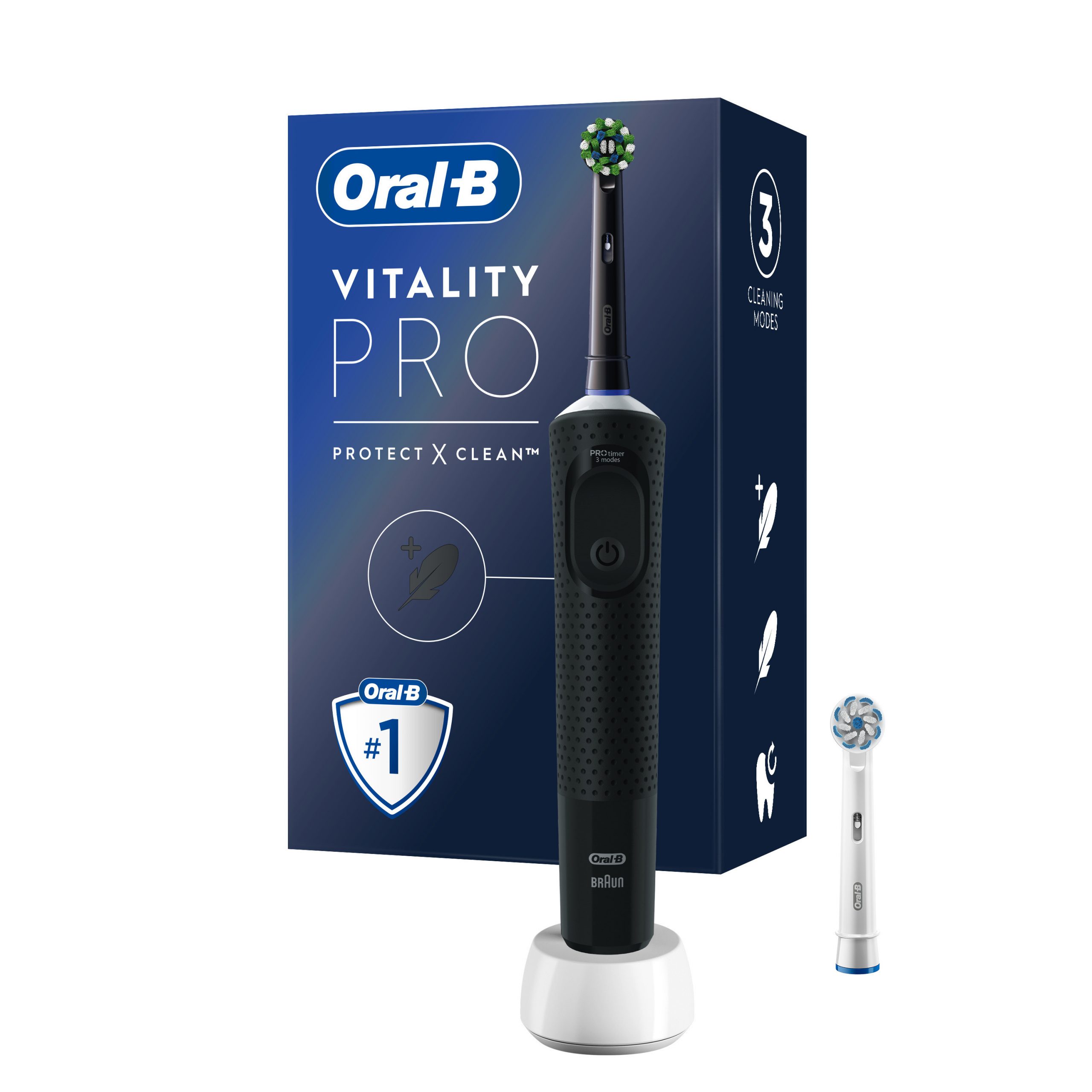 Oral-B Vitality Pro Nero Spazzolino Elettrico con Tecnologia di Pulizia 2D - Image 5