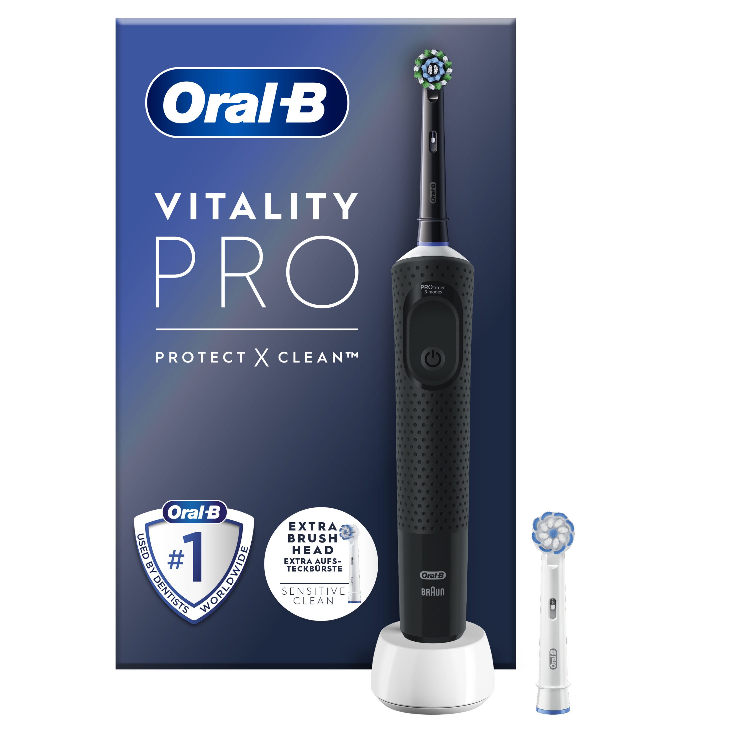 Oral-B Vitality Pro Nero Spazzolino Elettrico con Tecnologia di Pulizia 2D - Image 6