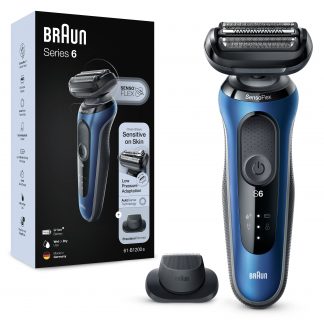 Braun Serie 6 61-B1200S Rasoio Elettrico Ricaricabile con Custodia e Accessori