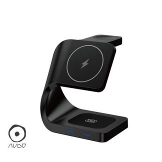 NUDO TC00W02142NDNE Caricabatterie Wireless 15W MagSafe Energy Tower 3in1 Nero