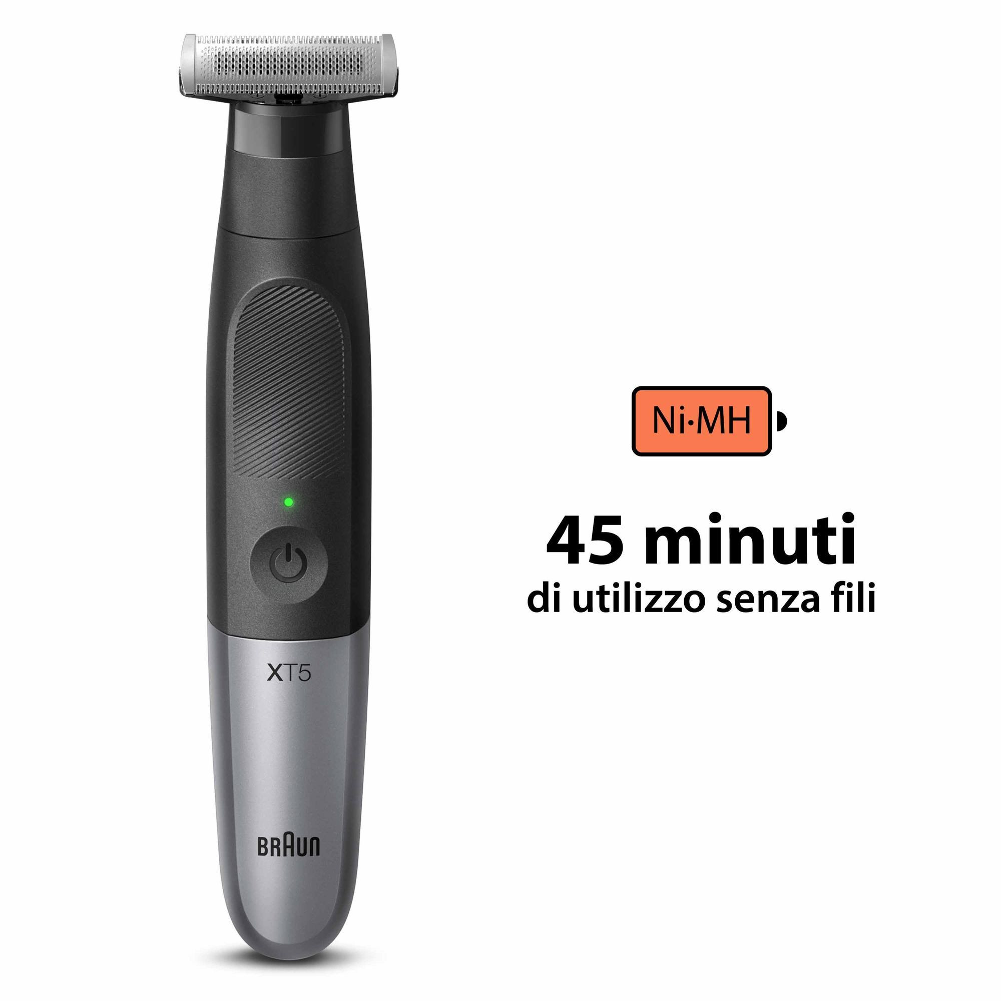 Braun XT5100 Nero-silver Regola Barba-Corpo Ricaricabile con 5 pettini - Image 6
