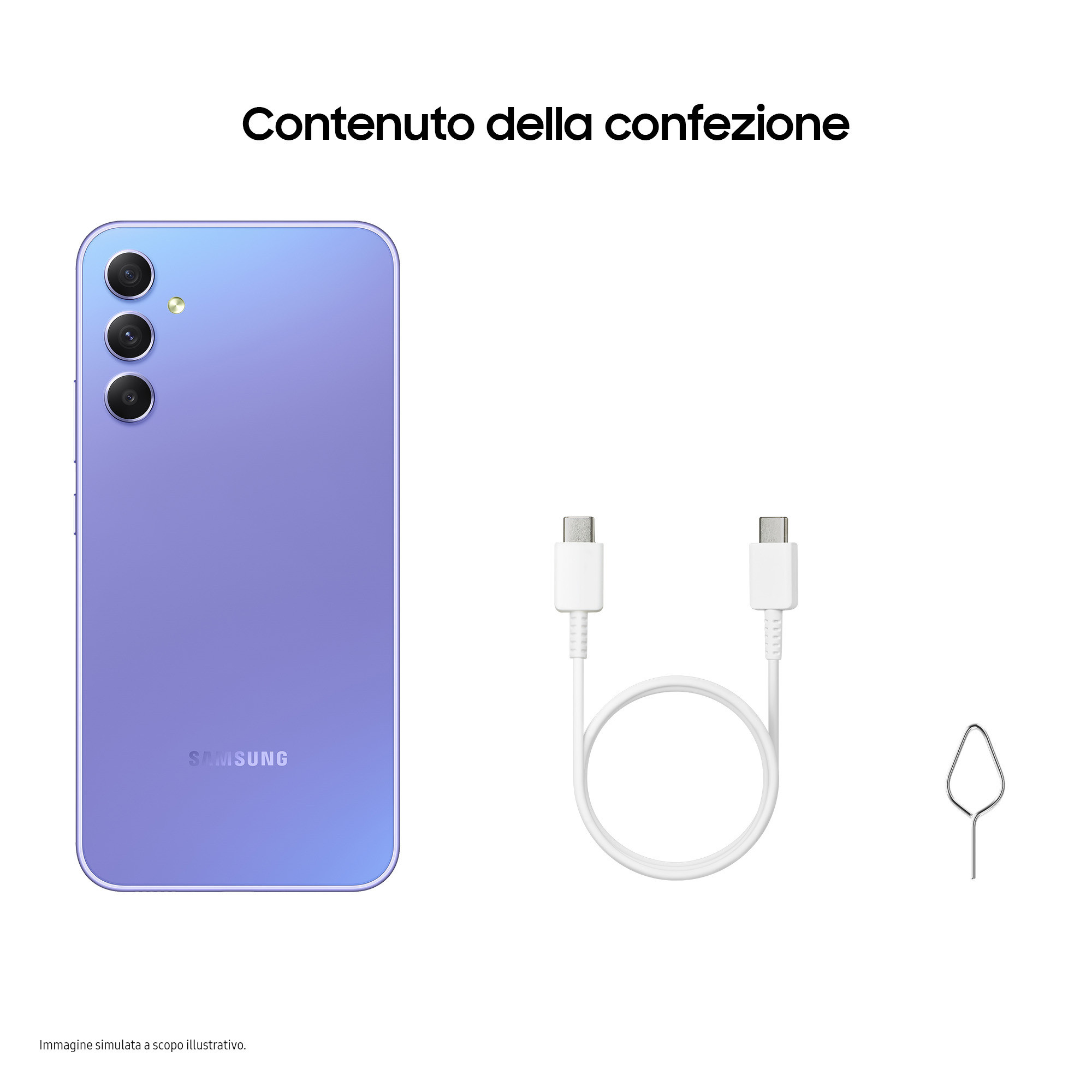 Samsung SMA346BLVEEUE Smartphone Galaxy A34 6.6 FHD Tripla Fotocamera Lavanda - Image 8