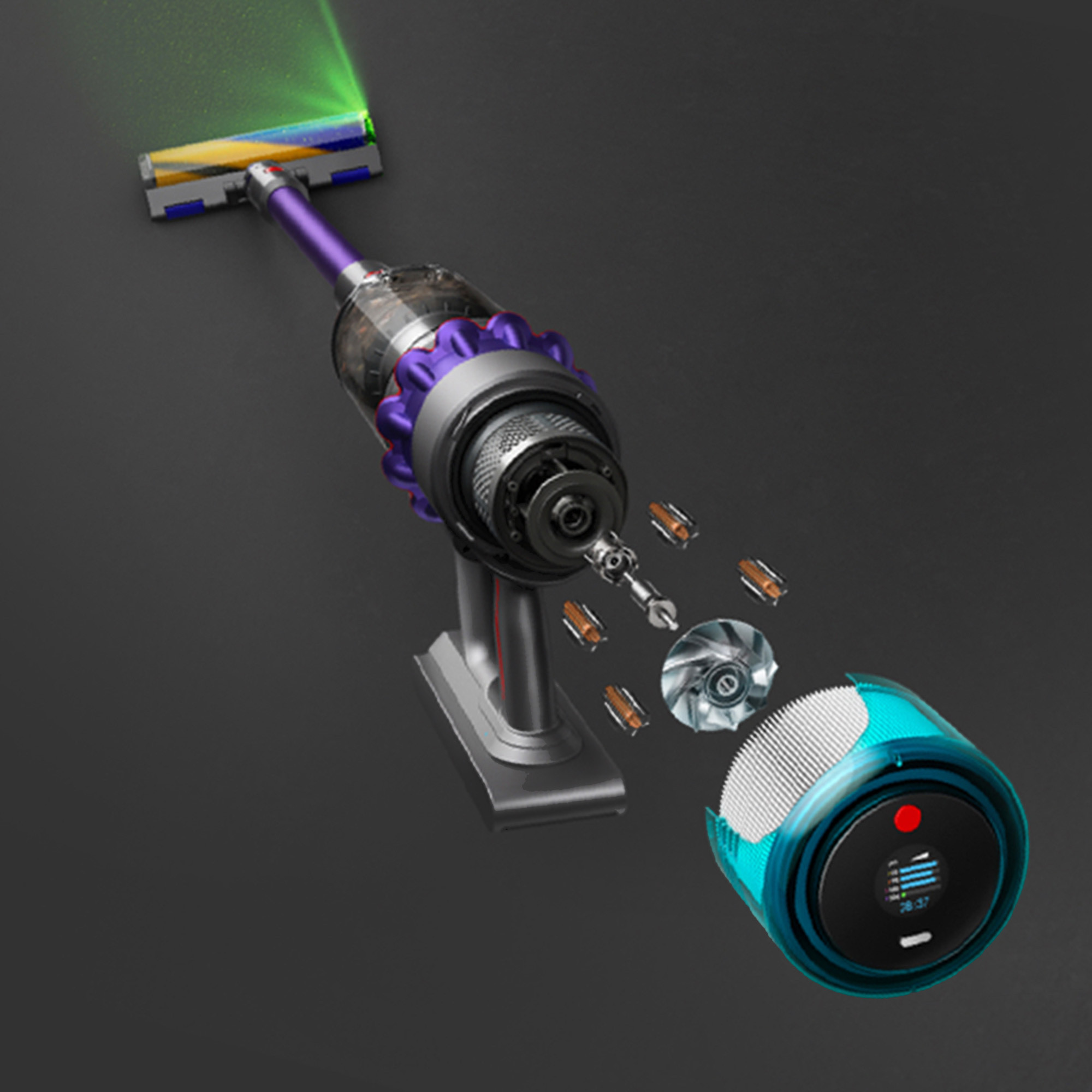 Dyson Gen5detect Absolute Scopa Ricaricabile Senza Sacco 0.77LT con 5 Accessori - Image 3