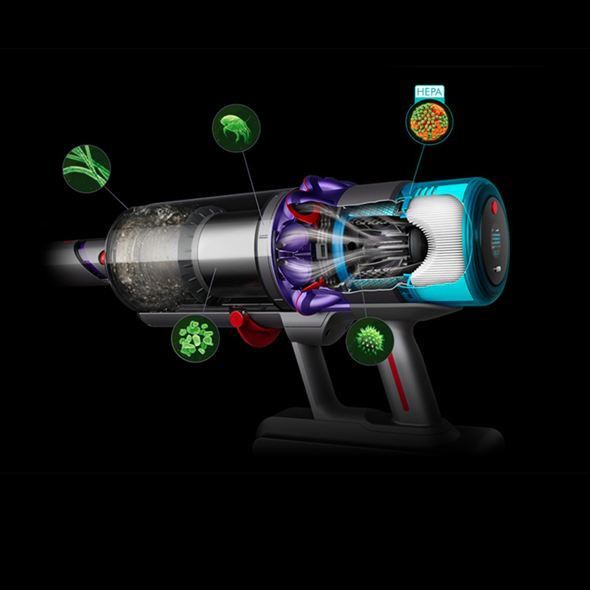 Dyson Gen5detect Absolute Scopa Ricaricabile Senza Sacco 0.77LT con 5 Accessori - Image 5