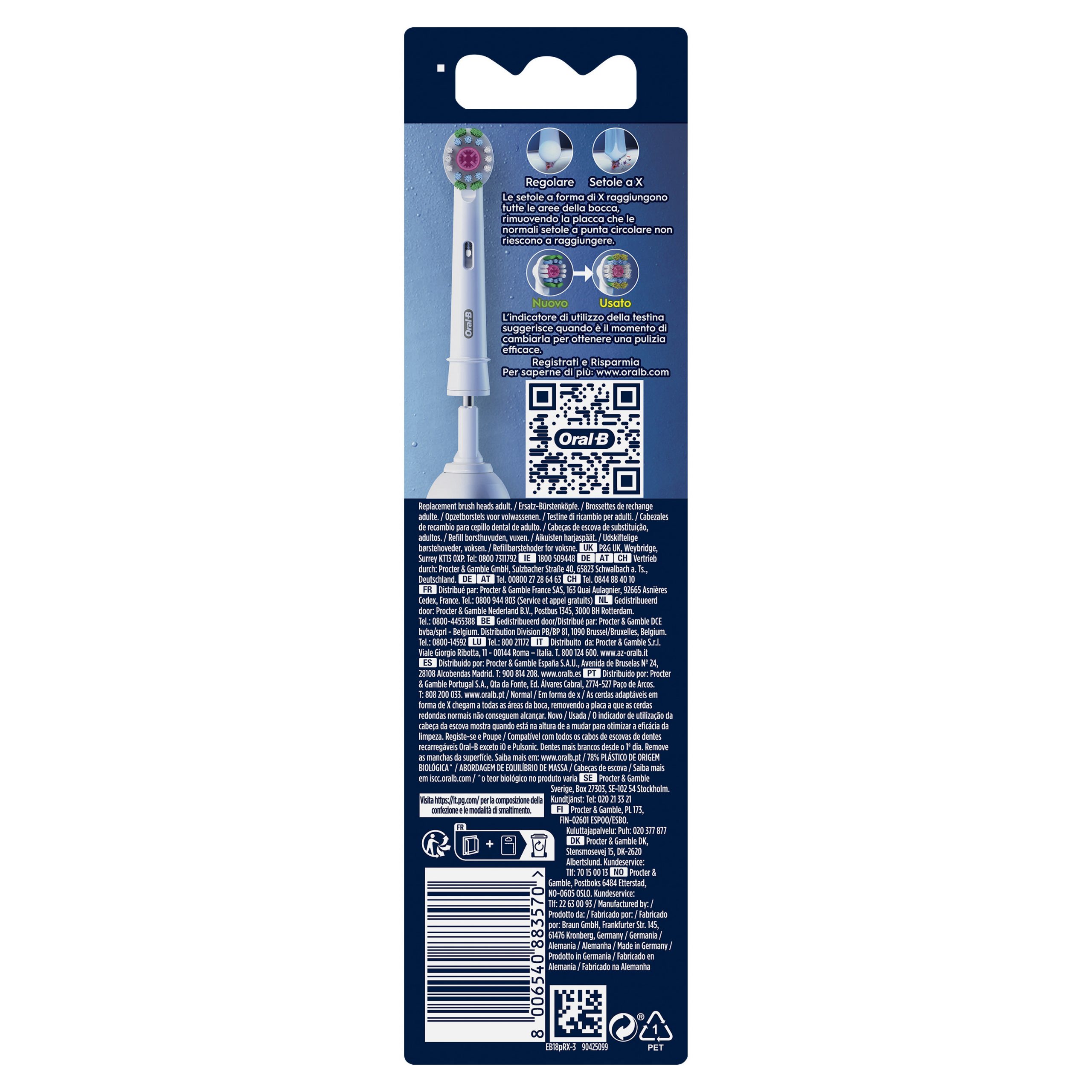 Oral-B 3D White Confezione 3 Testine di Ricambio Originali per Spazzolino - Image 7