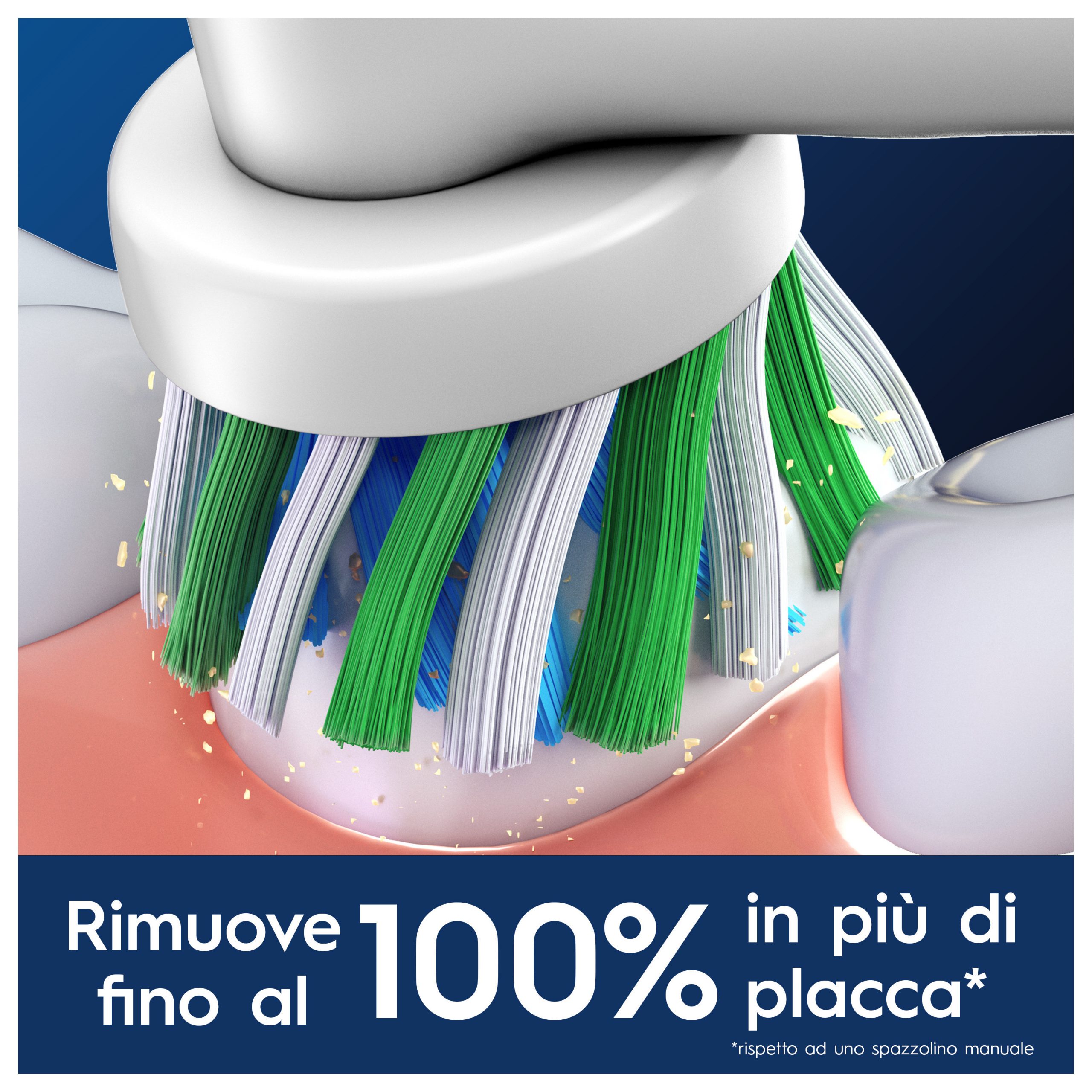 Oral-B EB50RX Testina di Ricambio Cross Action Bianca 3 Pezzi - Image 7