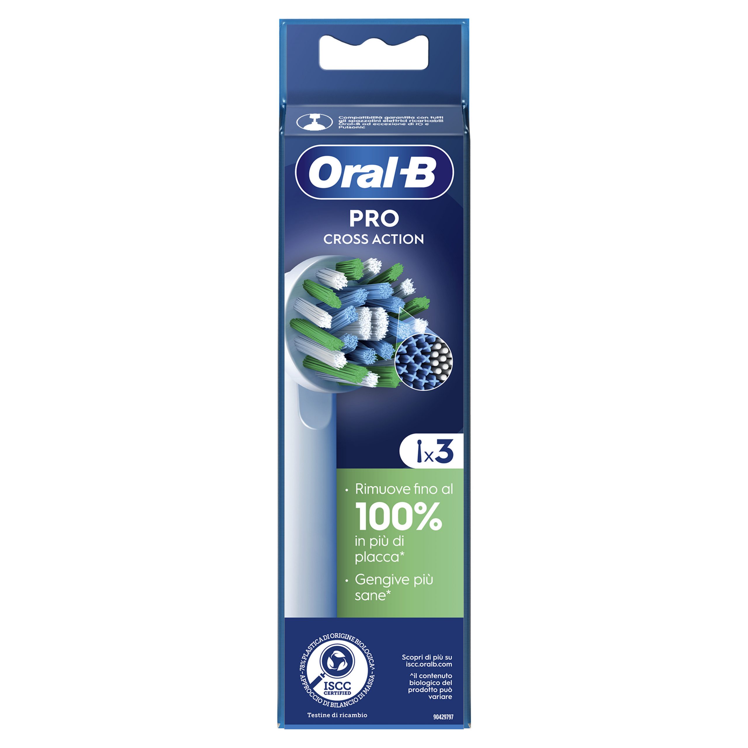 Oral-B EB50RX Testina di Ricambio Cross Action Bianca 3 Pezzi - Image 9