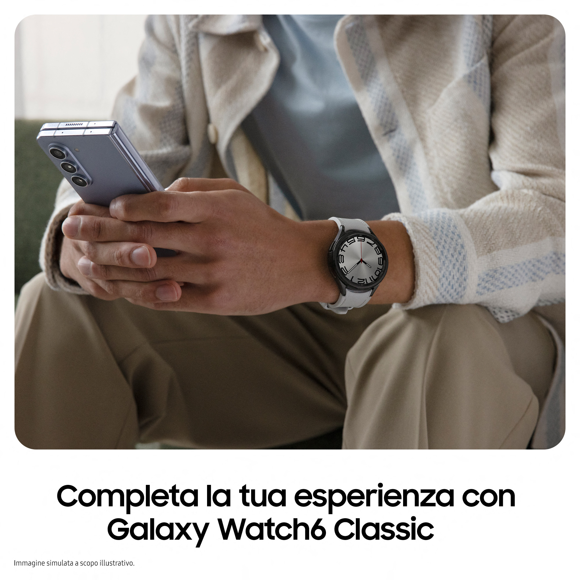 Samsung Galaxy Watch6 Classic SMR960NZSAITV Silver Smartwatch 1.4 Pollici 47mm - Image 7