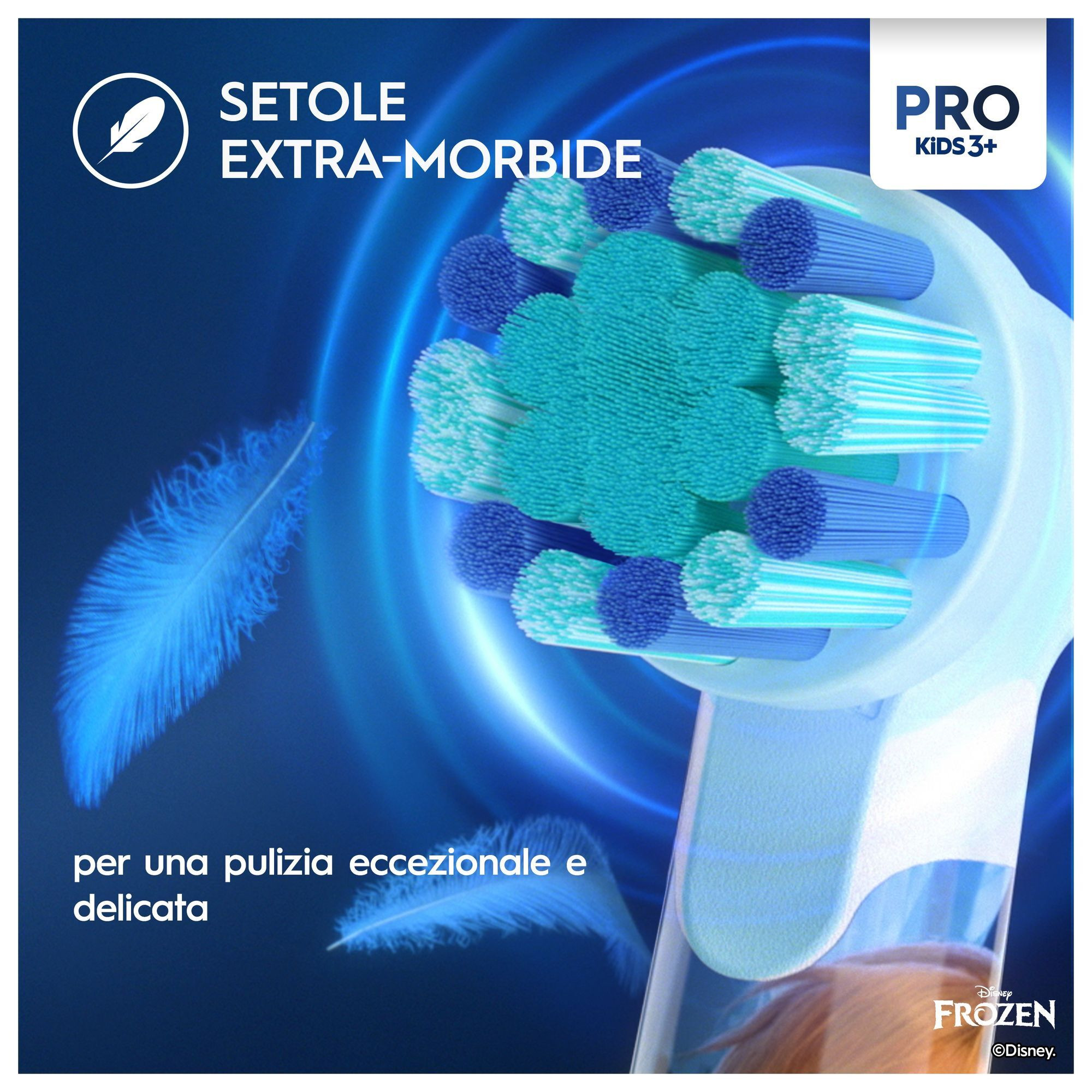 Oral-B Vitality Pro Frozen Spazzolino Elettrico Kids con 2 Testine - Image 7