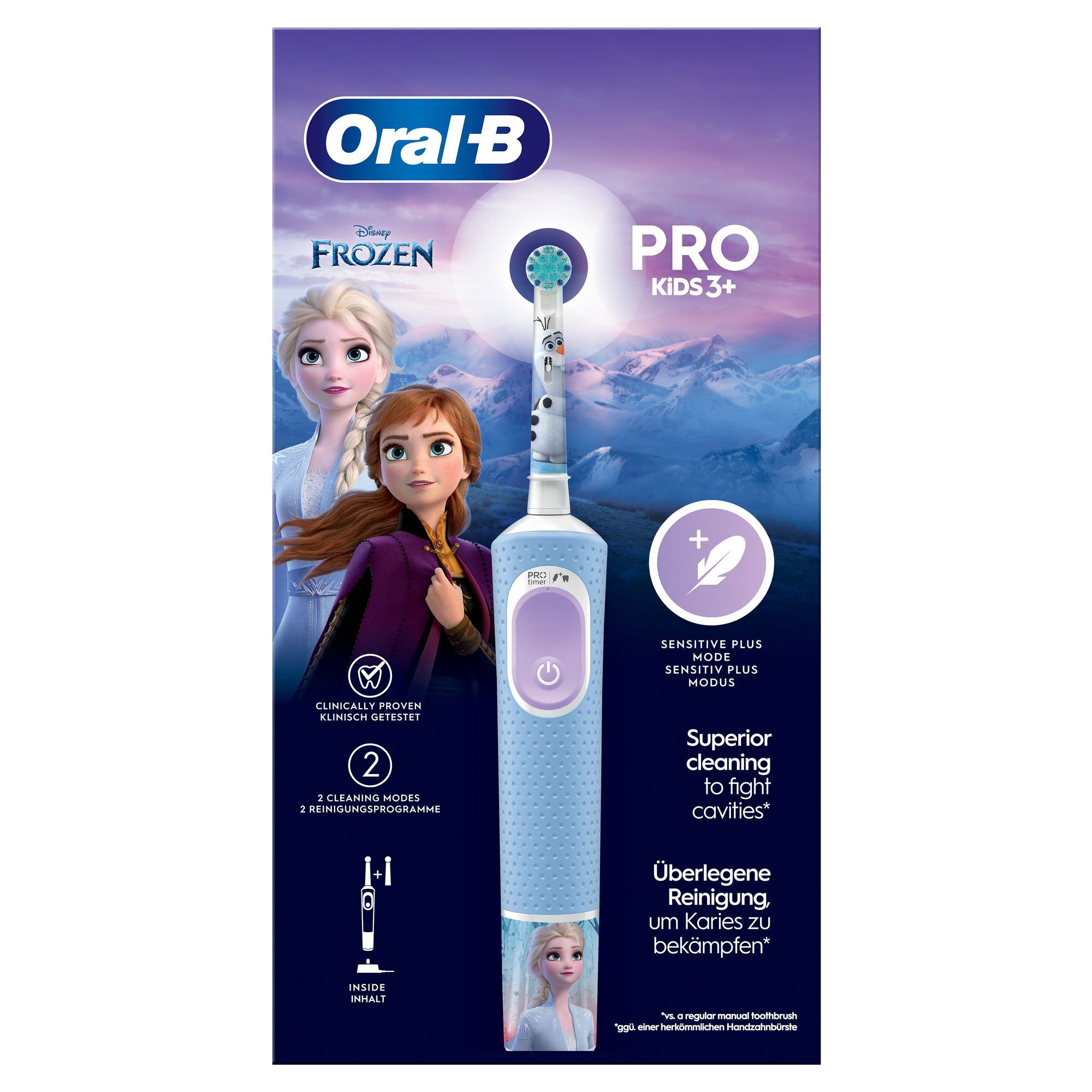 Oral-B Vitality Pro Frozen Spazzolino Elettrico Kids con 2 Testine - Image 10