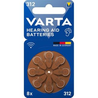 VARTA 24607101418, batteria per apparecchi acustici, 312, blister 8 pz