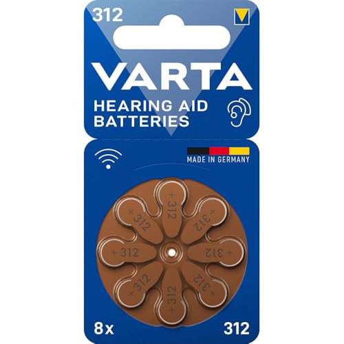 VARTA 24607101418, batteria per apparecchi acustici, 312, blister 8 pz