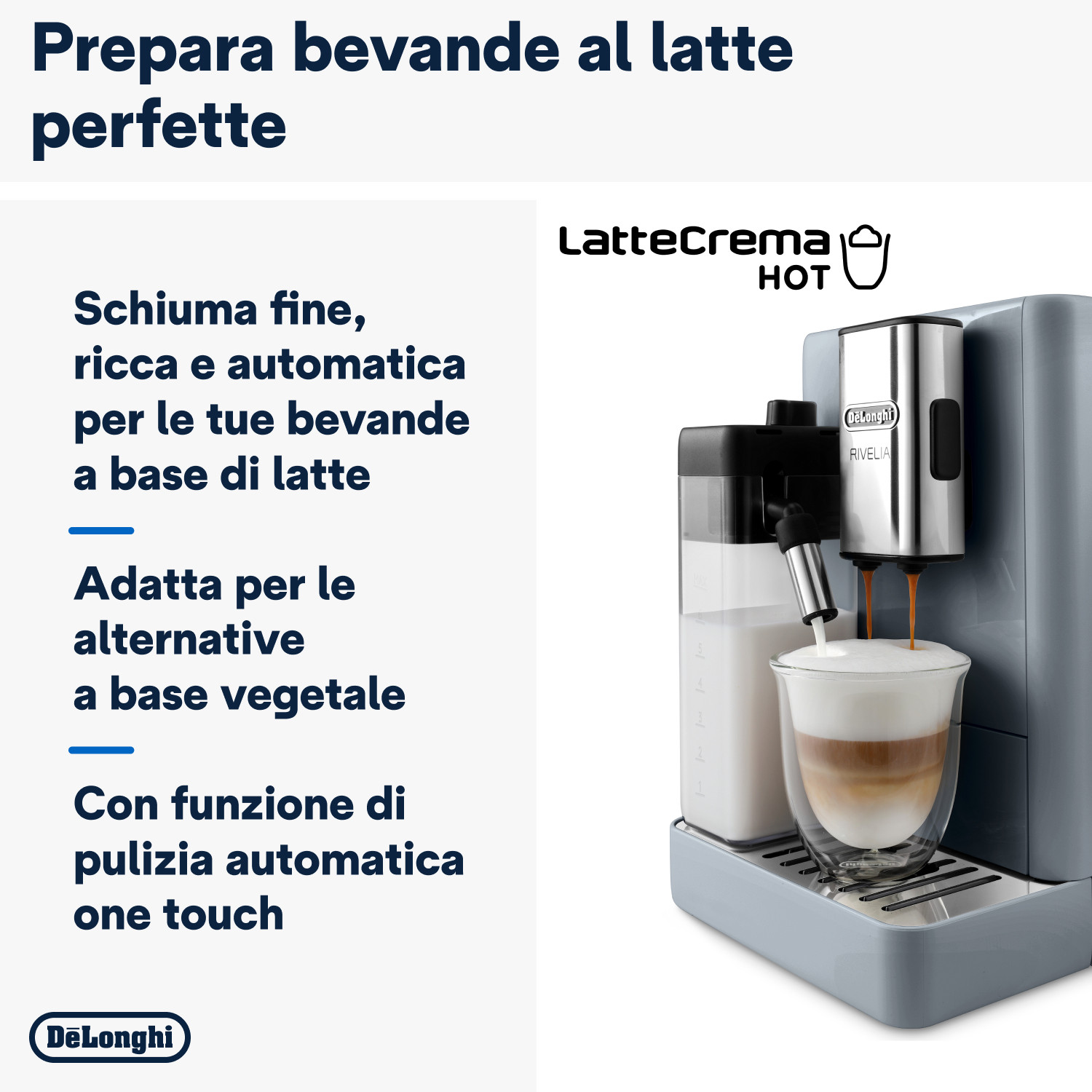De Longhi Rivelia EXAM44055G Grey Macchina Caffe Automatica - Image 5