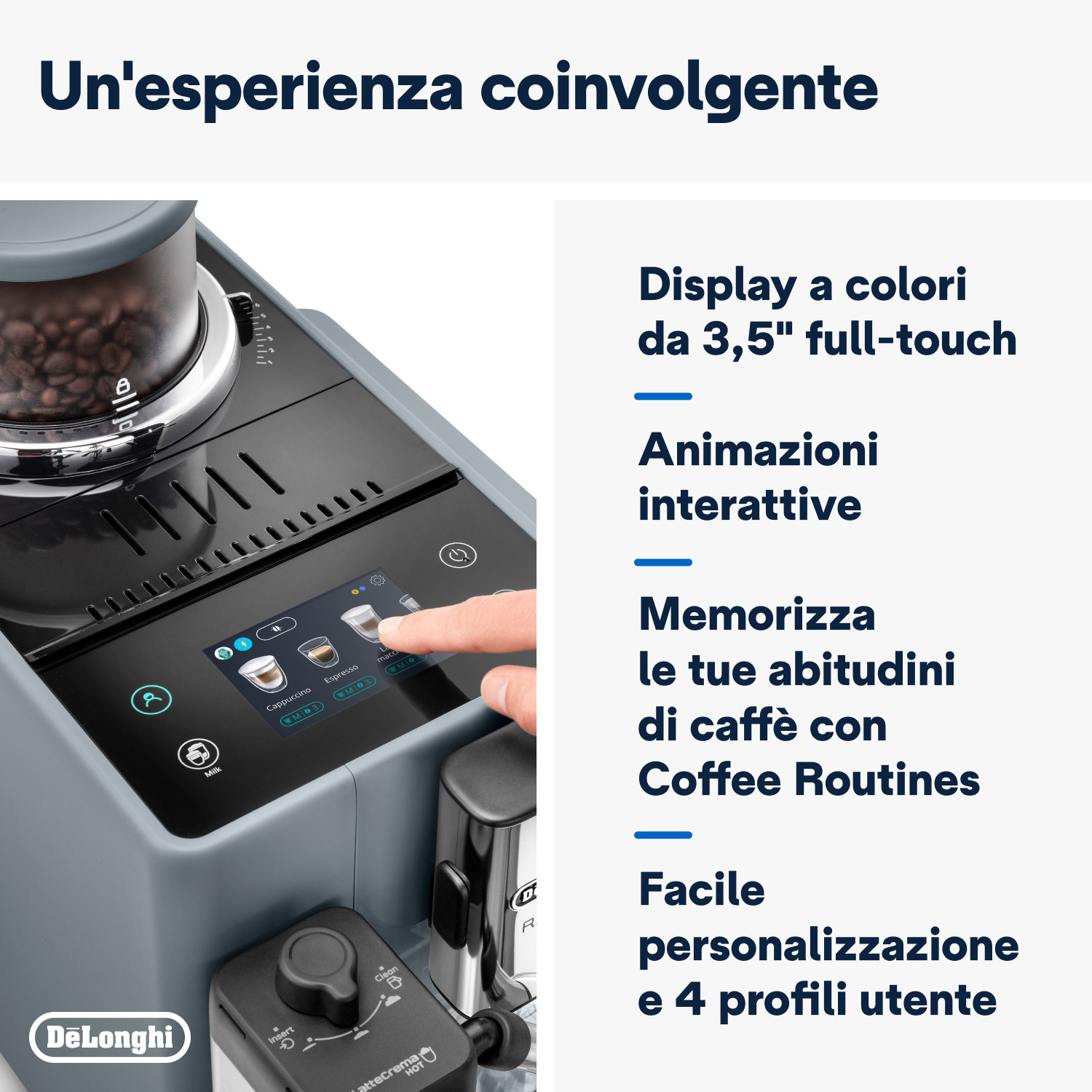 De Longhi Rivelia EXAM44055G Grey Macchina Caffe Automatica - Image 7