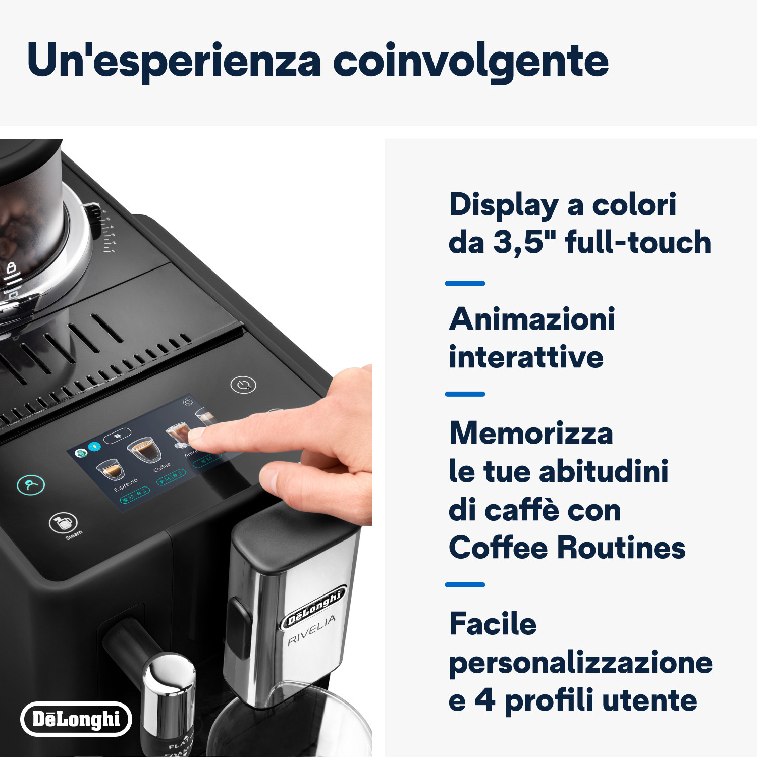 De Longhi Rivelia EXAM44035B Nero Onice Macchina Caffe Automatica - Image 7