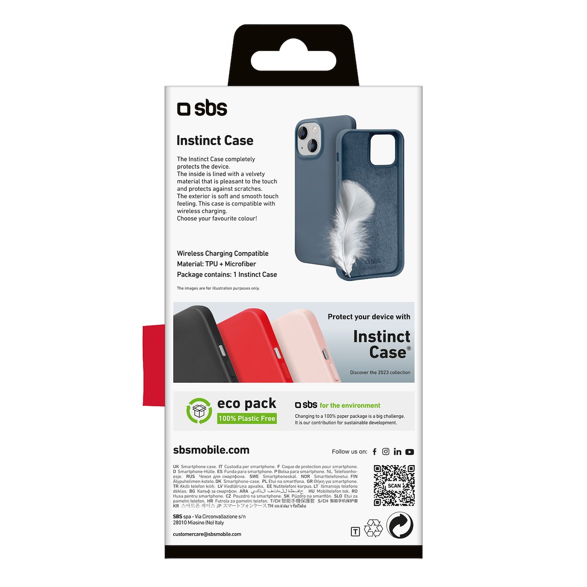 SBS TEINSTIP1561B Custodia Instinct iPhone 15 Blu - immagine 4