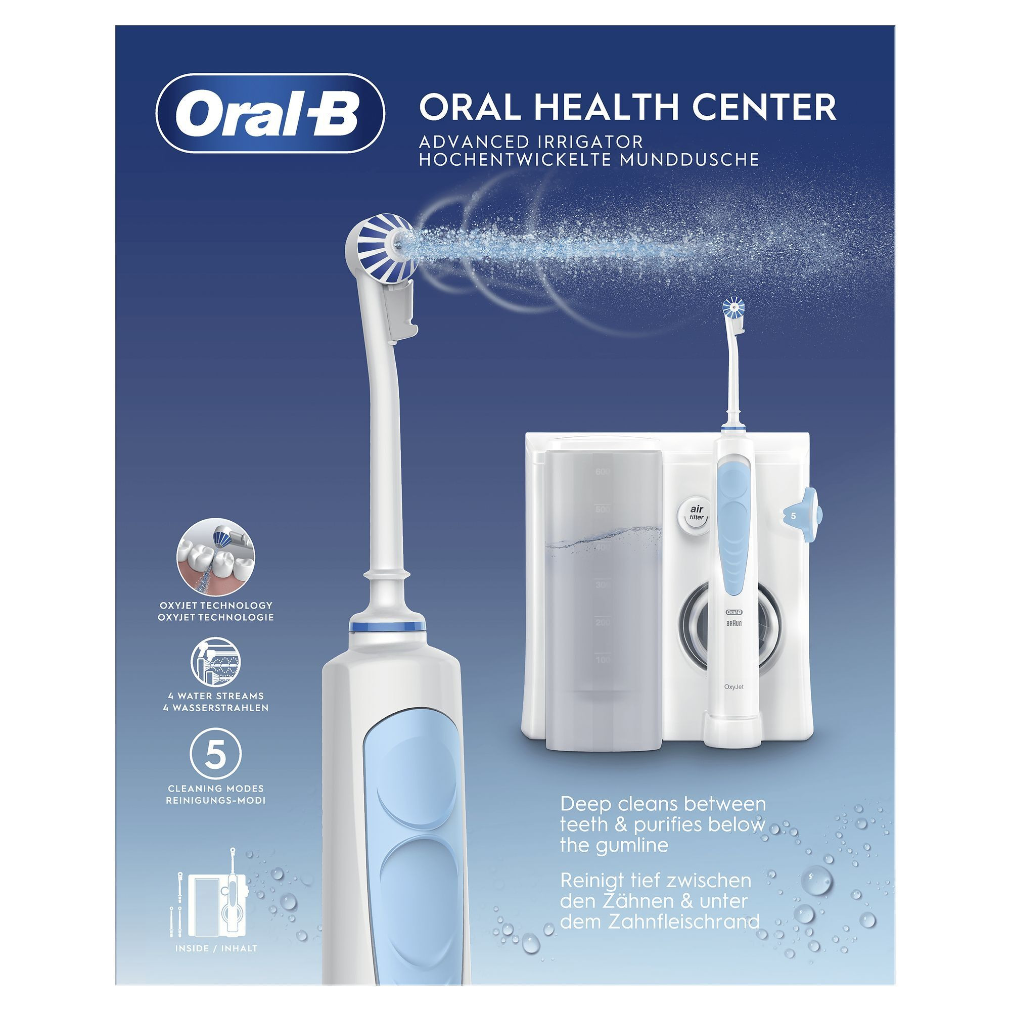 Oral-B Healt Center Idropulsore con 2 Beccucci Oxyjet 2 Beccucci con Getto Acqua - Image 8