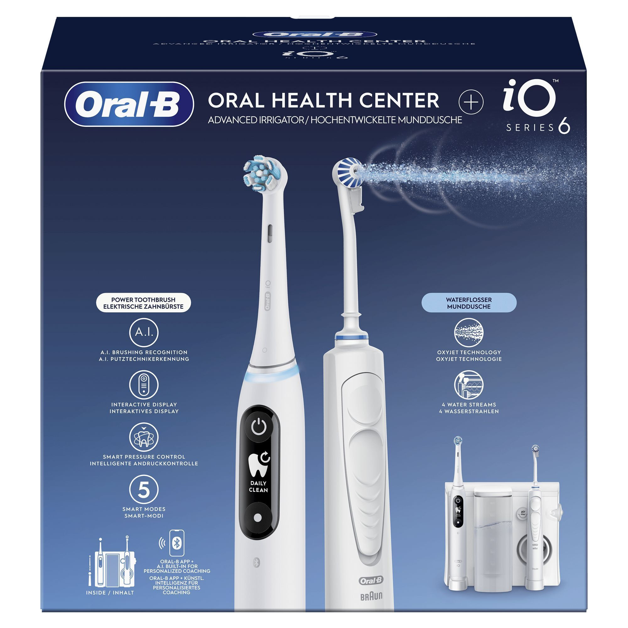 Oral-B Oral Center iO 6 Kit Spazzolino Elettrico con Idropulsore Oxyjet - Image 9