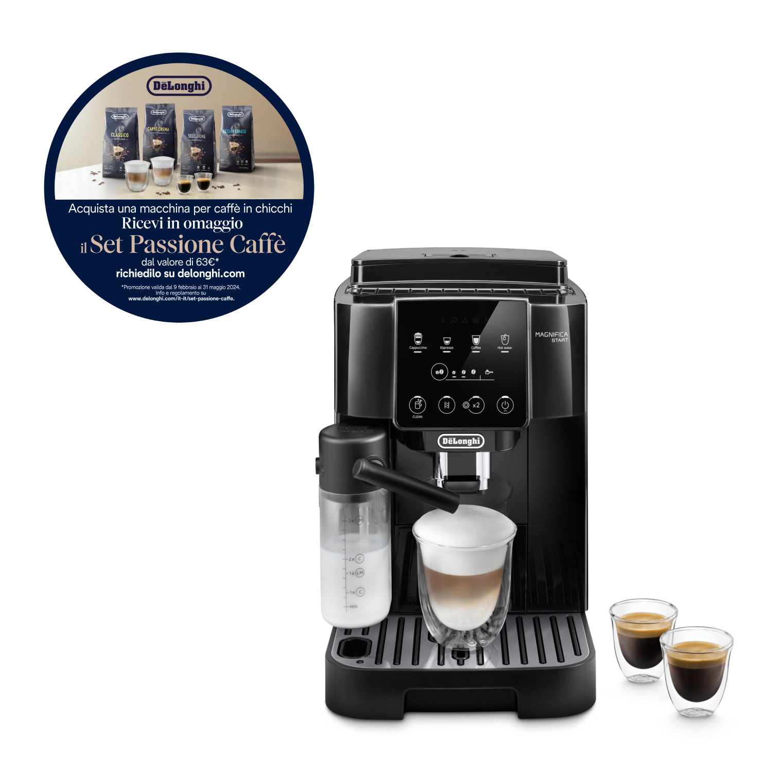 De Longhi Magnifica Start ECAM220.60.B Macchina Caffe Automatica Display Touch - Image 2