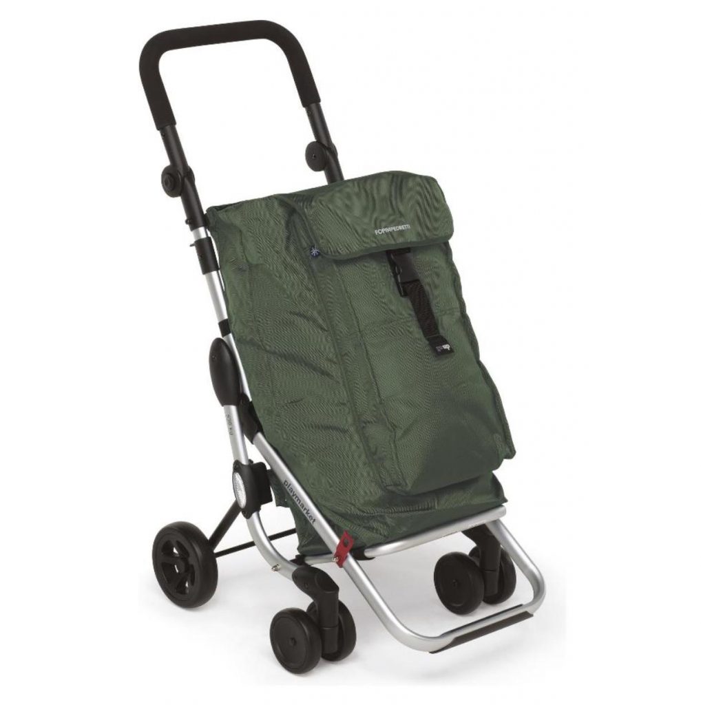 FOPPAPEDRETTI 9702000900 Carrello Spesa Go Up Olive Tasca Termica