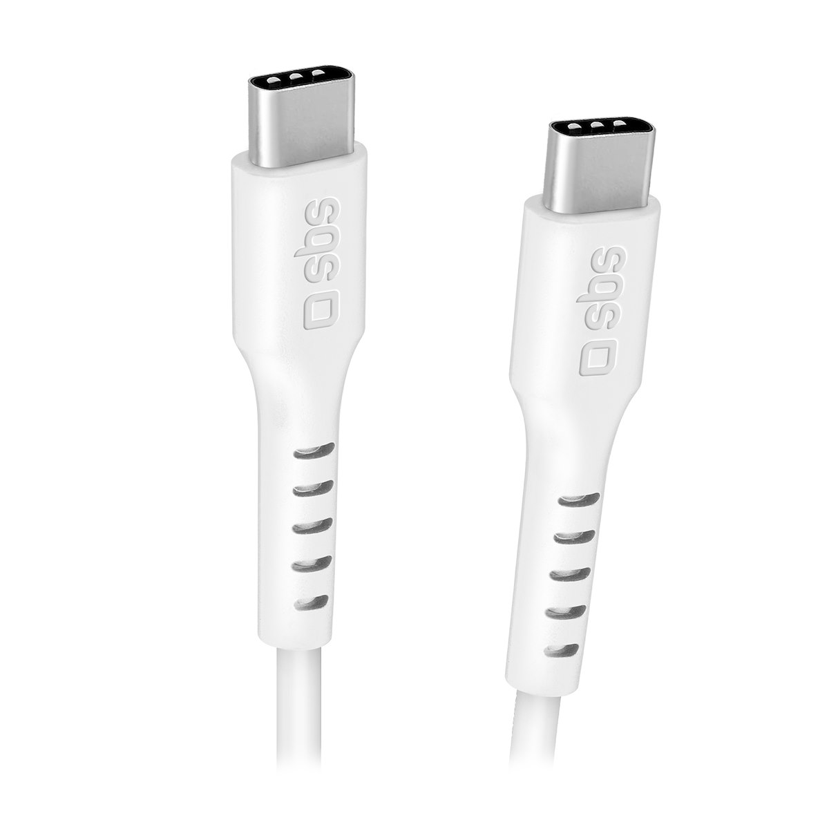 SBS TECABLE3MTCC240W Cavo USB C Ricarica Dati 240W Power Delivery 3 Metri Bianco
