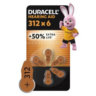 DURACELL DU79R1 Batterie Acustiche Easy Tab 312 Marrone 6pz Non Ricaricabili