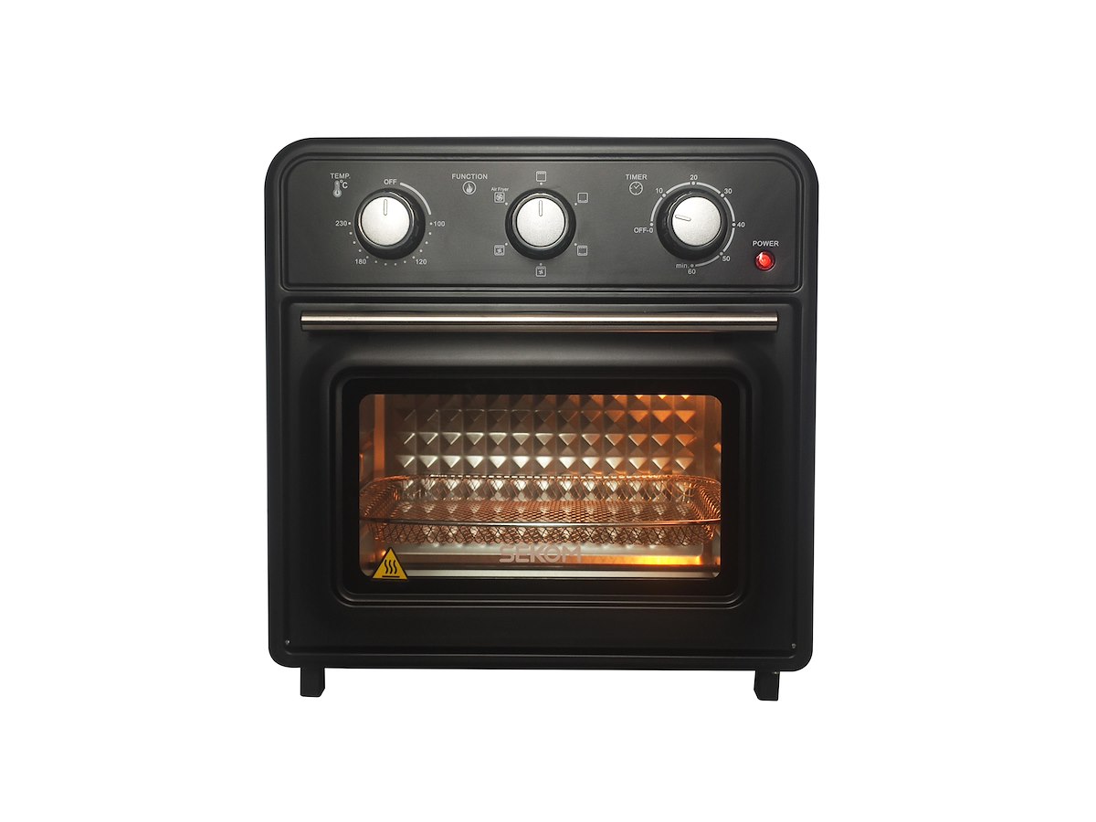 SEKOM SGFR20VFA Fornetto Elettrico Ventilato Air Fry 20 Litri Nero