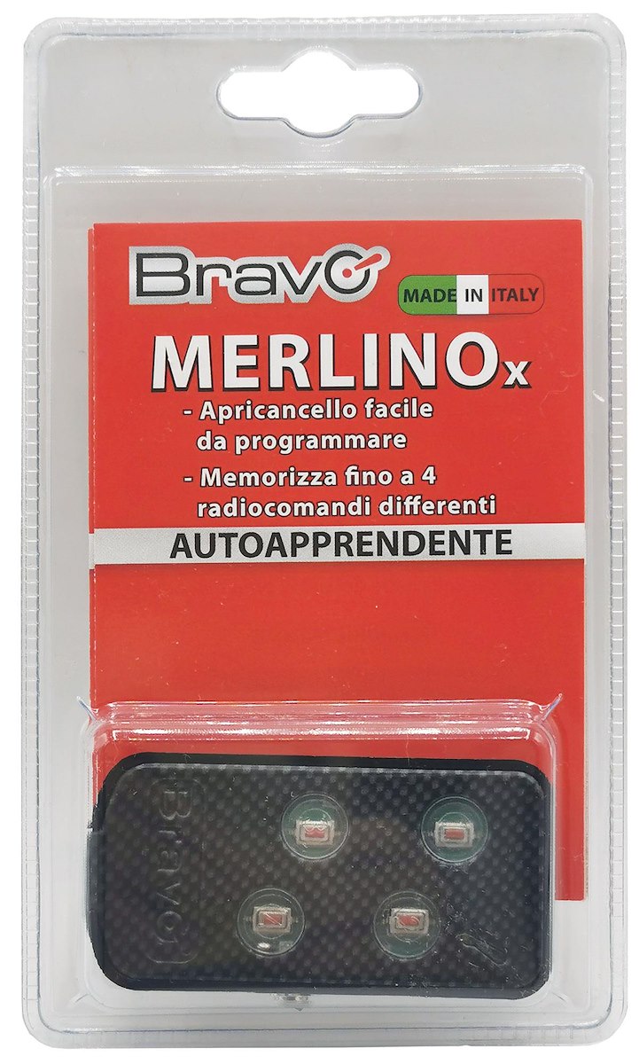 BRAVO MerlinoX Radiocomando Universale Apricancello con Quattro Tasti - immagine 2