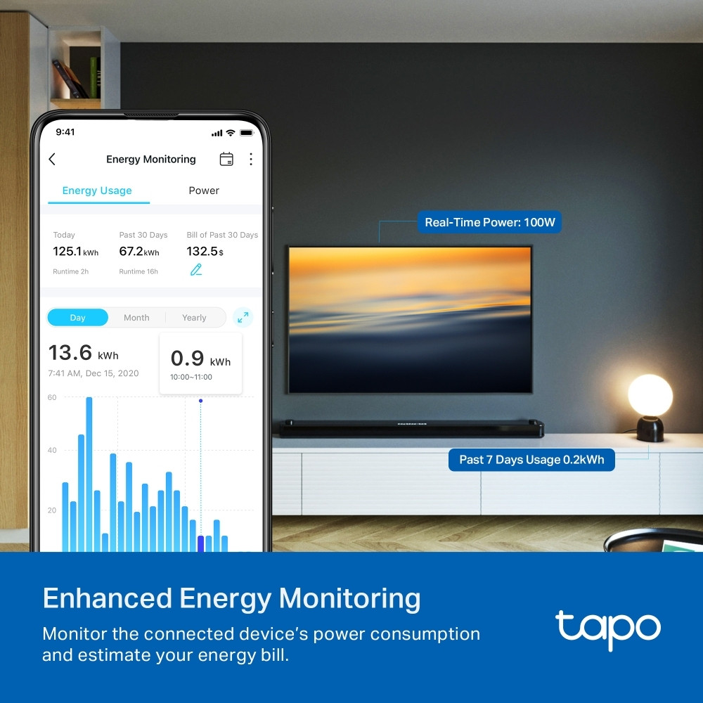 TP-Link Tapo P15 Mini Presa Smart Wi-Fi Con Monitor Consumi - Image 7