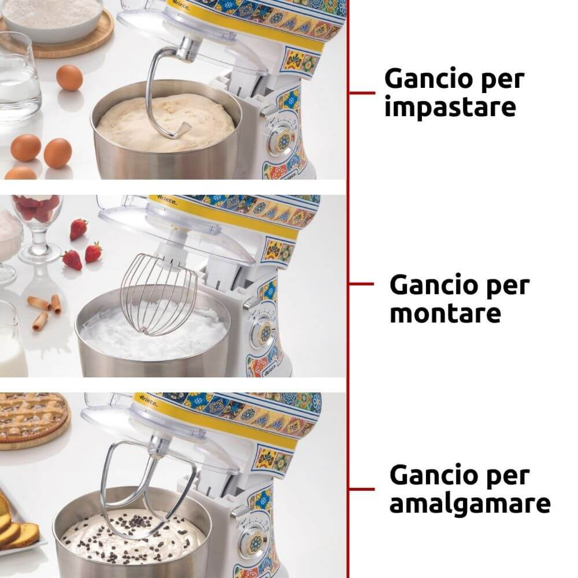 Ariete Positano Impastatrice Planetaria 2400W 5.5 Litri - Image 2