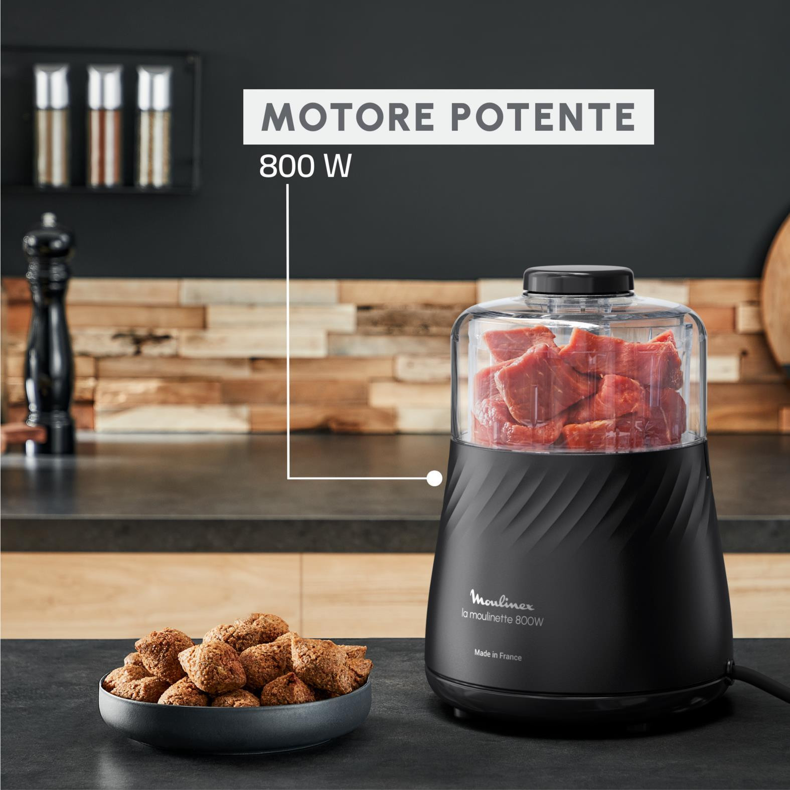 Moulinex DP7108 La Moulinette Eco Respect Tritatutto 800W - Image 3