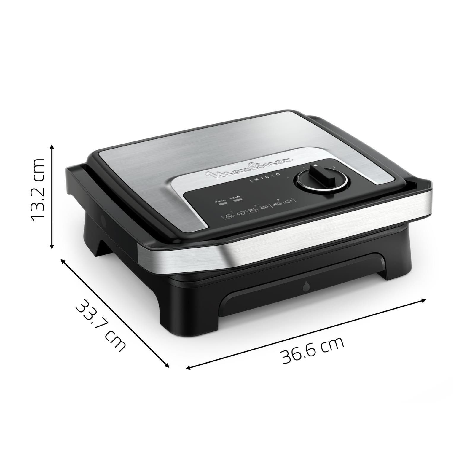 Moulinex Inicio Adjust Bistecchiera Elettrica 1830-2180W 2in1 - Image 7