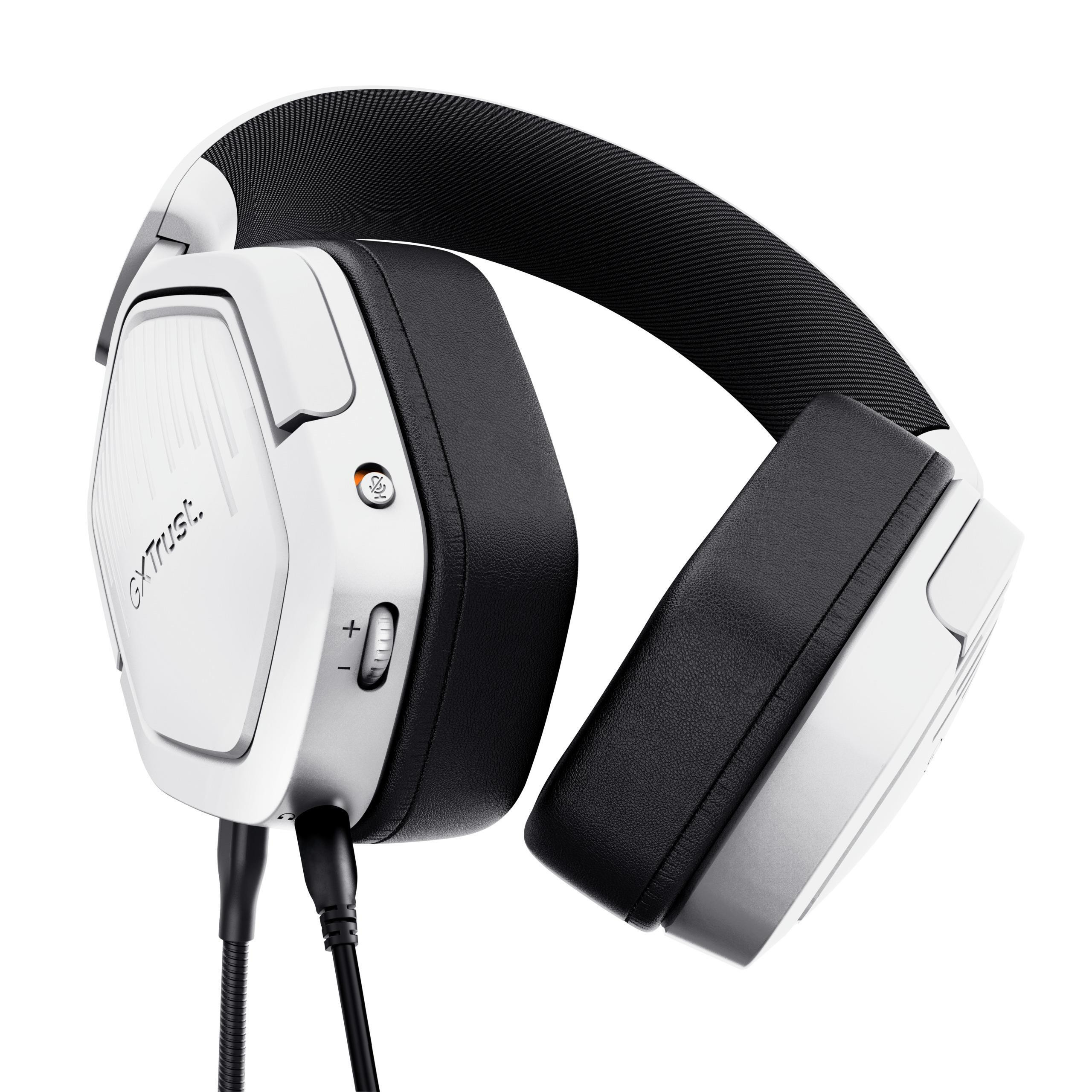 Trust GXT492W Carus Bianco Cuffia Gaming con Microfono per PC e Console - Image 3