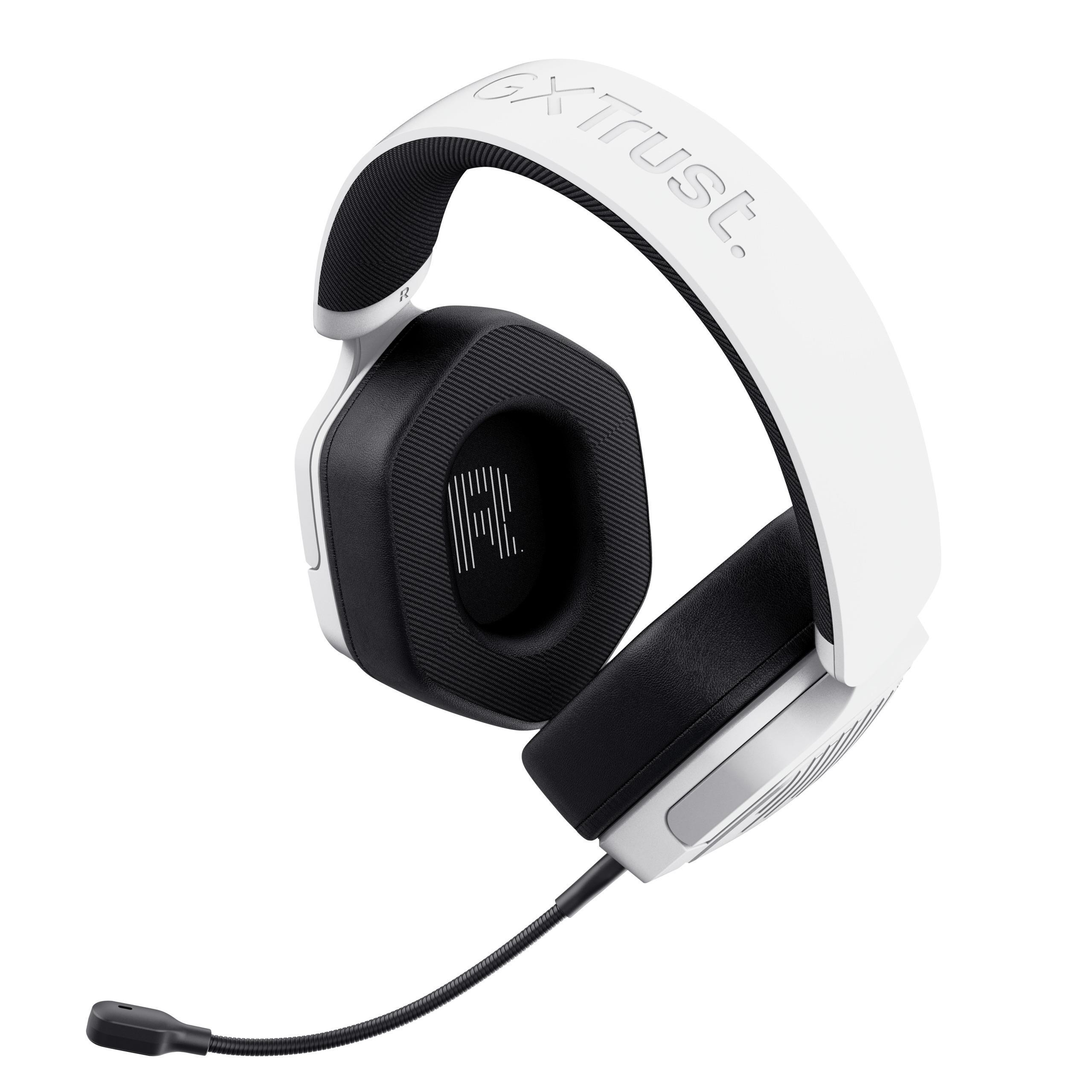 Trust GXT492W Carus Bianco Cuffia Gaming con Microfono per PC e Console - Image 4