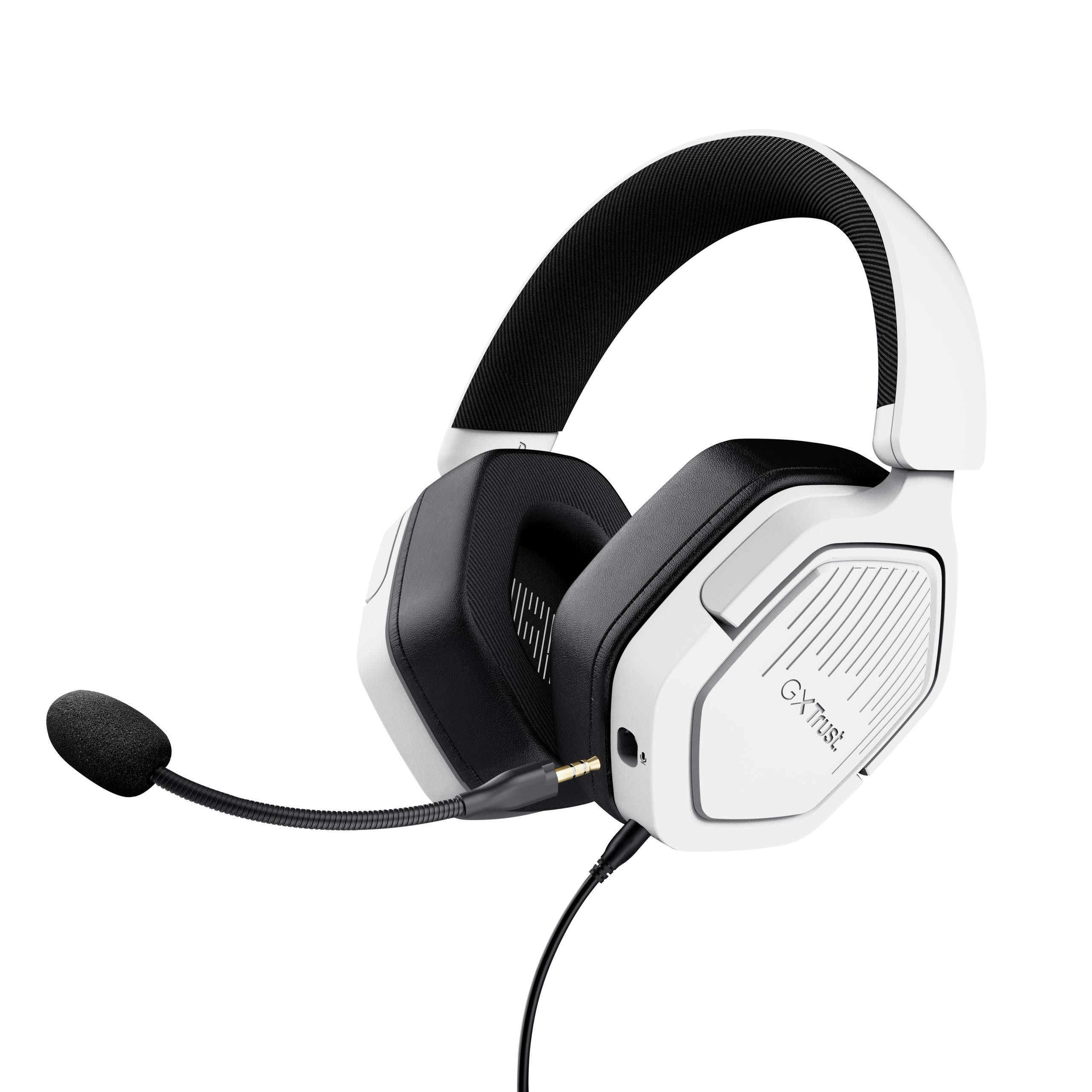 Trust GXT492W Carus Bianco Cuffia Gaming con Microfono per PC e Console - Image 5