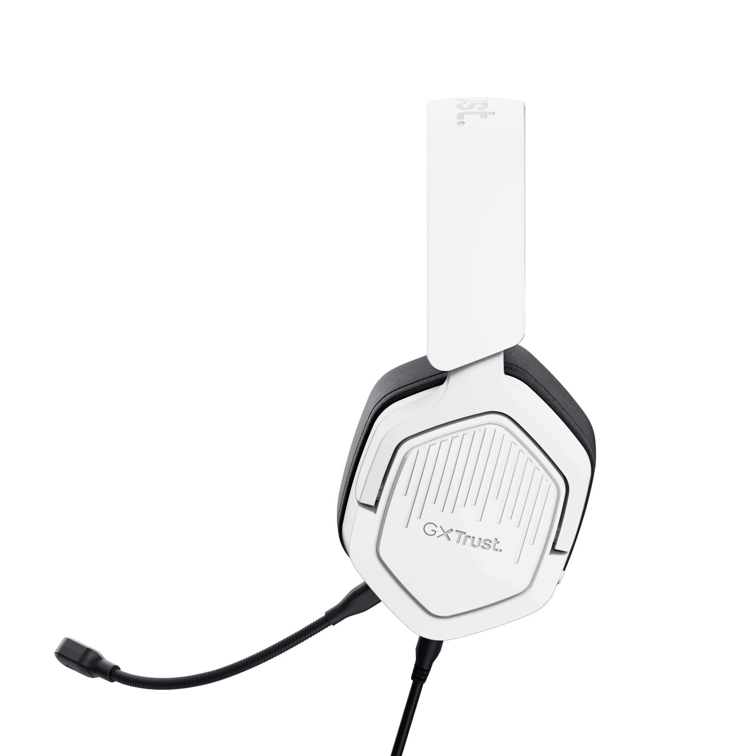 Trust GXT492W Carus Bianco Cuffia Gaming con Microfono per PC e Console - Image 6
