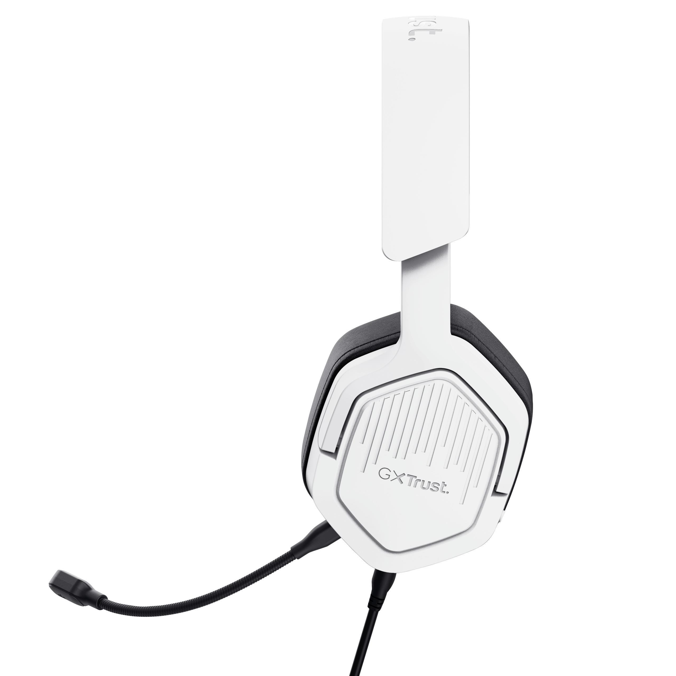 Trust GXT492W Carus Bianco Cuffia Gaming con Microfono per PC e Console - Image 7