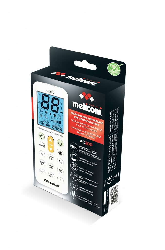 MELICONI 802102 Telecomando Universale Condizionatori AC 200