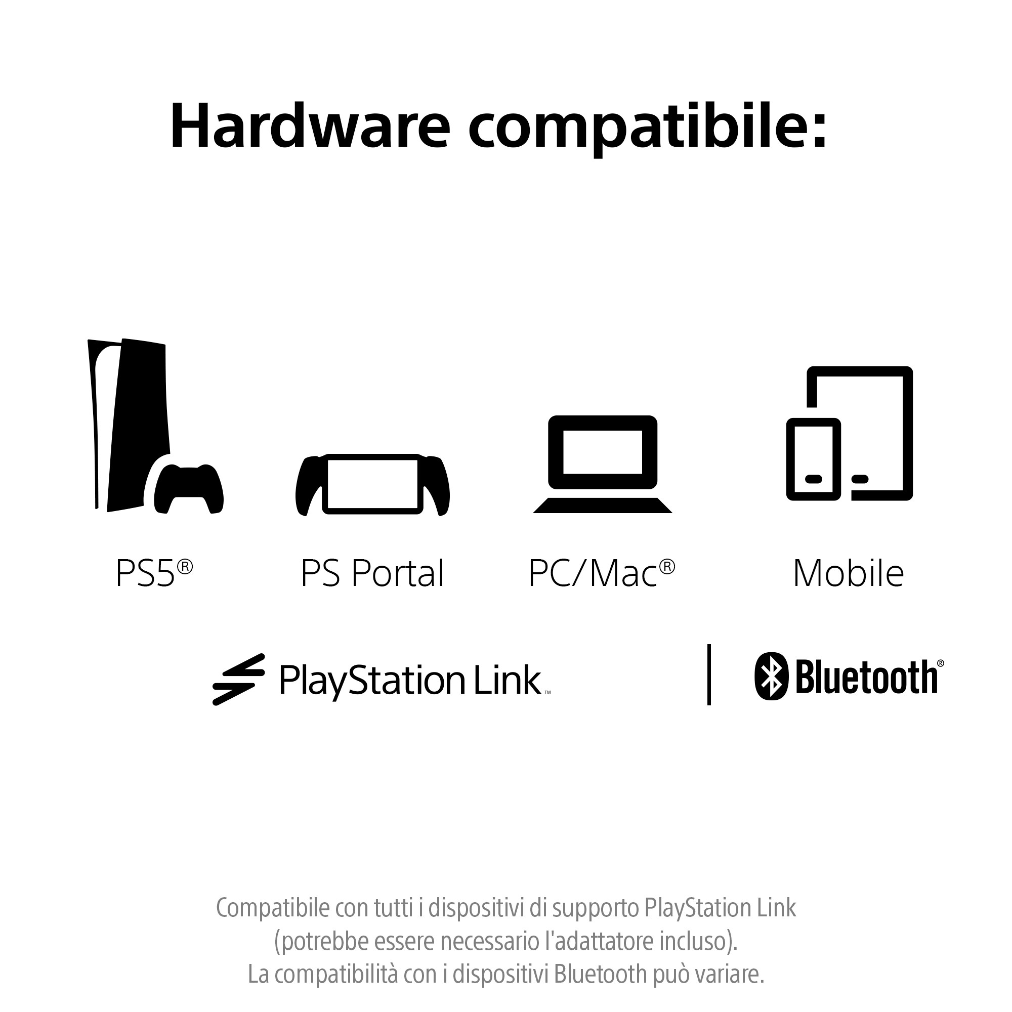 SONY ENTERTAINMENT 1000044483 Cuffie Wireless Pulse Elite PS5 Midnight Black - Image 2