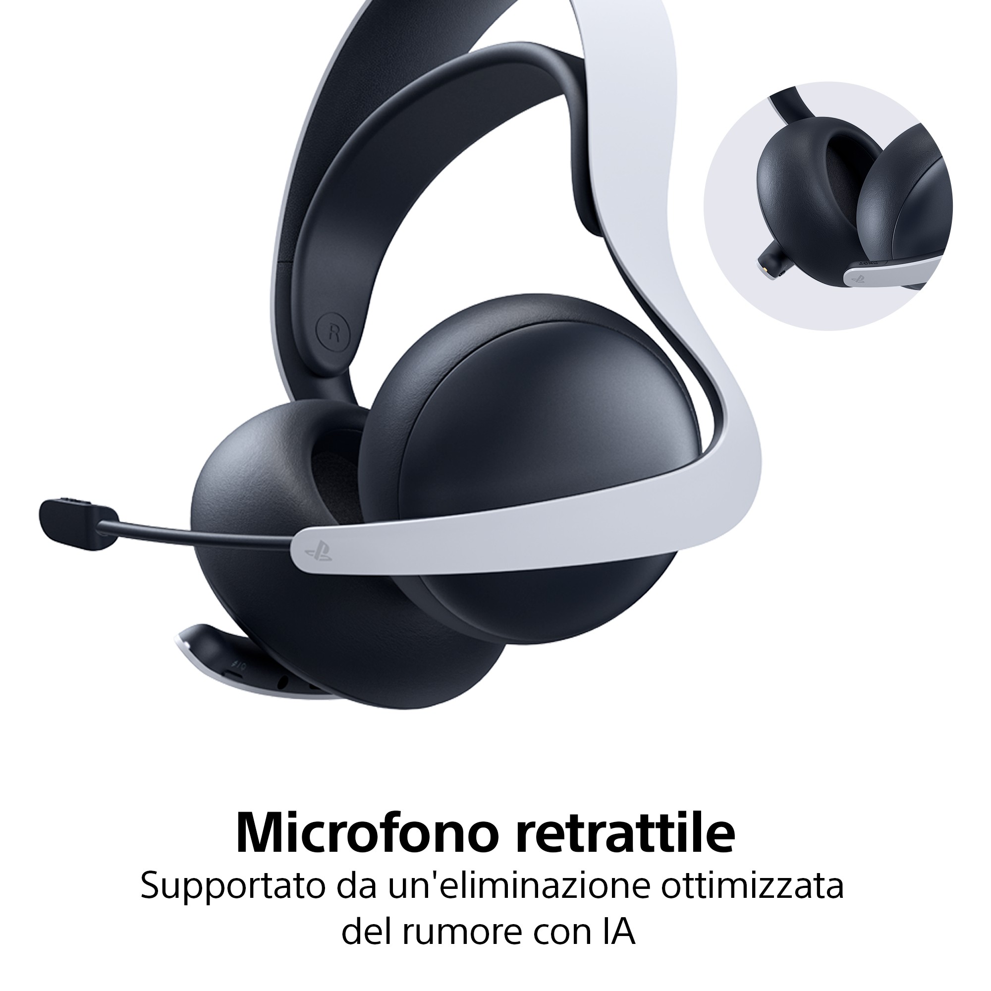 SONY ENTERTAINMENT 1000044483 Cuffie Wireless Pulse Elite PS5 Midnight Black - Image 4