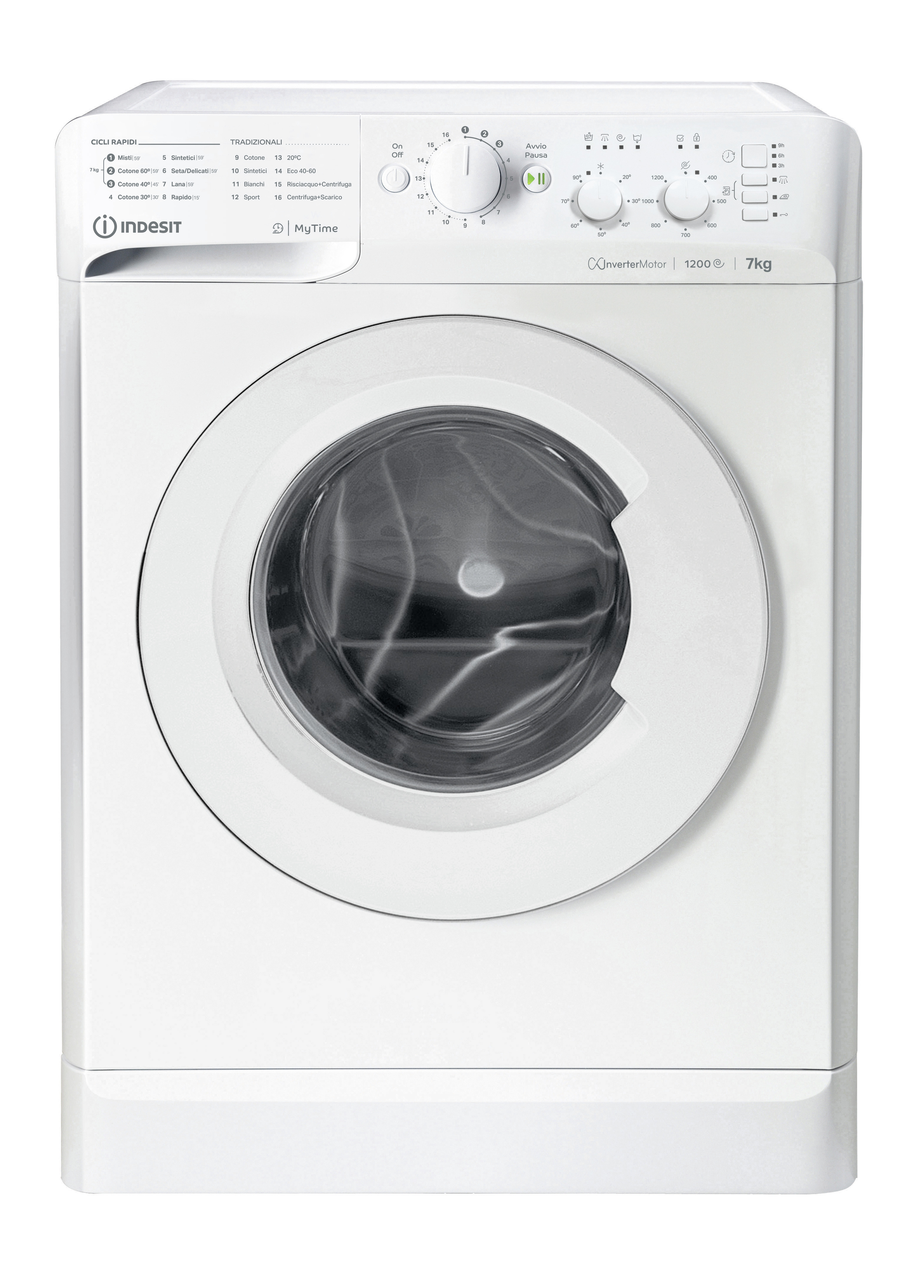 Indesit MTWC71296WIT Lavatrice Carica Frontale 7KG 1200 Giri