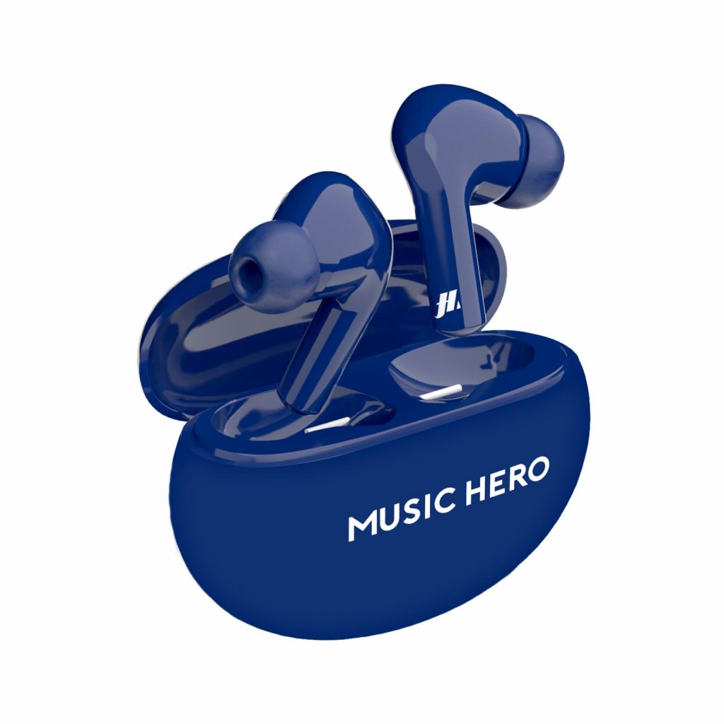 SBS MHTWSBEATBTNORB Auricolari Bluetooth TWS Custodia Ricarica 300mAh Blu