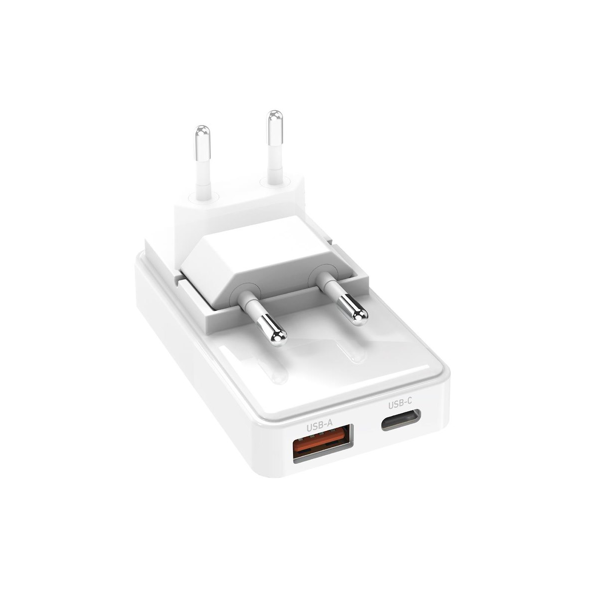 SBS TETRGANUSBTCFOLD65W Caricatore Rete USB A USB C PD 65W Pieghevole