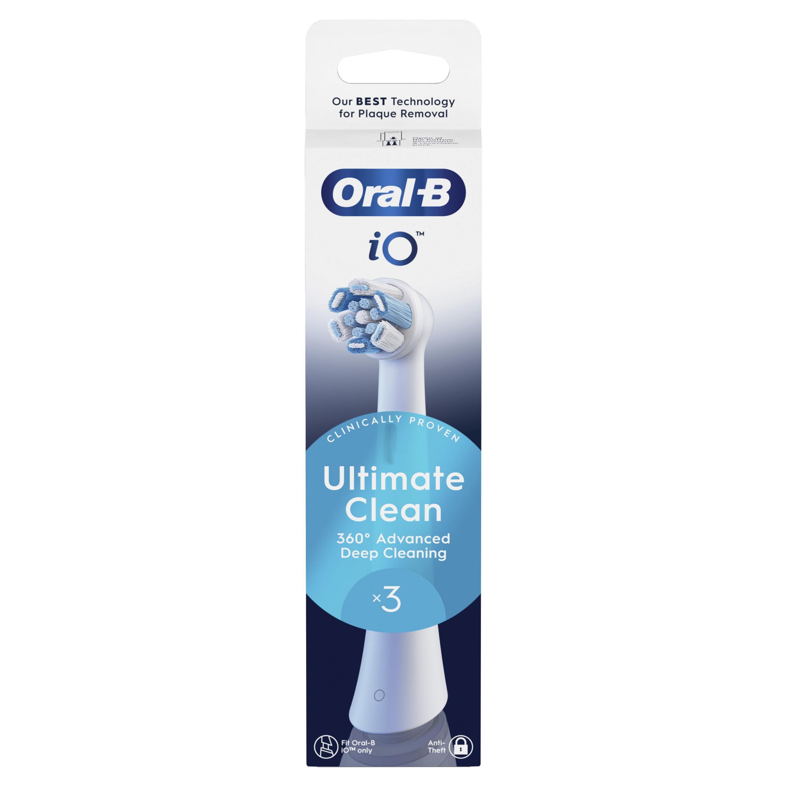 Oral-B 80782583 Testina di Ricambio Ultimate Clean per Spazzolini iO 3 Pezzi - Image 3